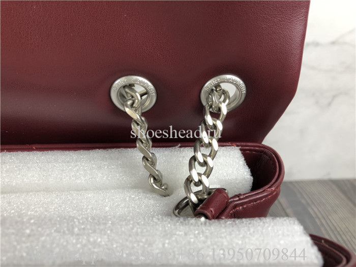 Original YSL Saint Laurent Envelope Shoulder Bag Matelasse Grained Leather