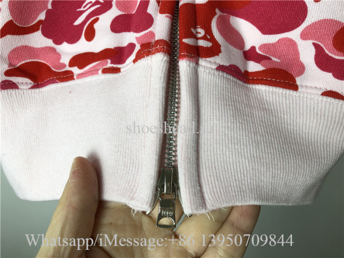 A Bathing Bape Shark Pink Hoodie