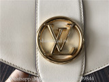 Original Louis Vuitton Pont 9 Handbag Cream M55950