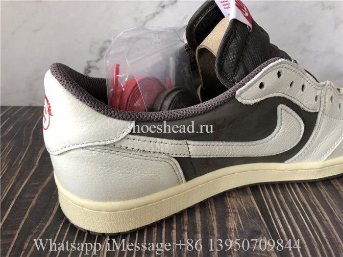 Super Quality Travis Scott x Air Jordan 1 Low Reverse Mocha