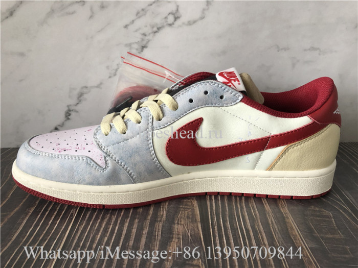 Travis Scott x Air Jordan 1 Low Grey Red