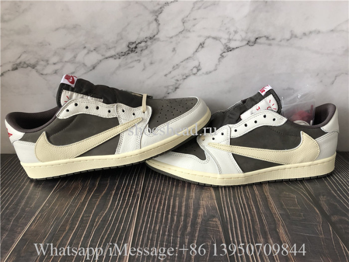 Super Quality Travis Scott x Air Jordan 1 Low Reverse Mocha
