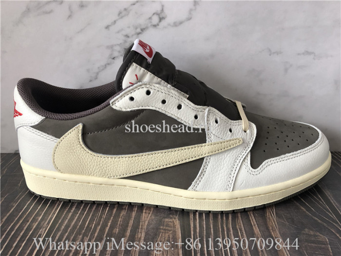 Super Quality Travis Scott x Air Jordan 1 Low Reverse Mocha