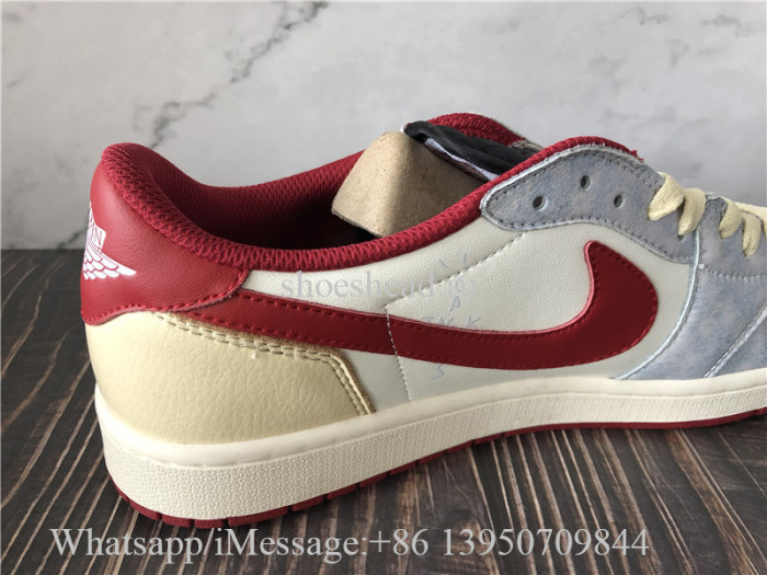 Travis Scott x Air Jordan 1 Low Grey Red