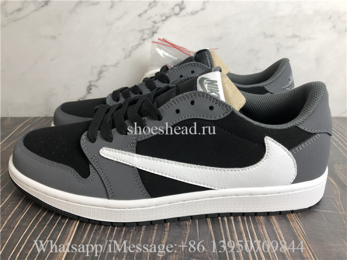 Travis Scott x Air Jordan 1 Retro Low Black Grey White