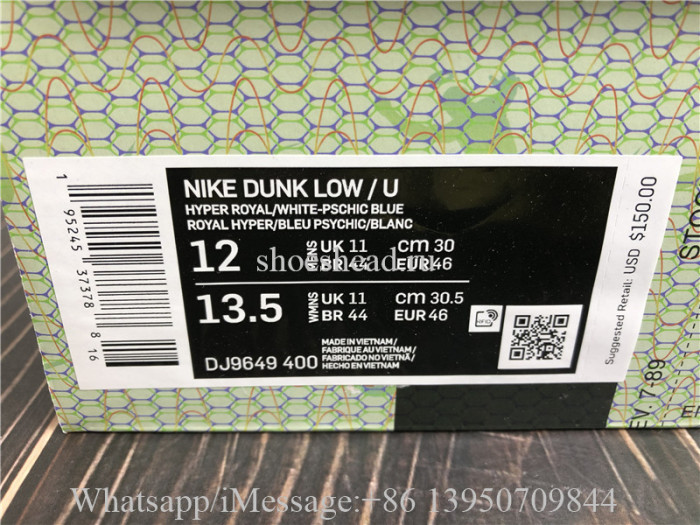 Union La x Nike Dunk Low Passport Pack Psychic Blue