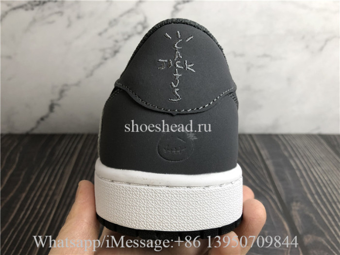 Travis Scott x Air Jordan 1 Retro Low Black Grey White