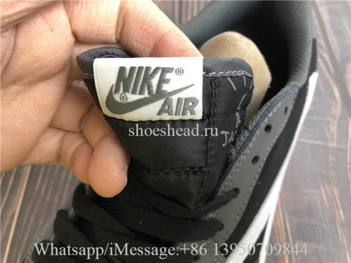 Travis Scott x Air Jordan 1 Retro Low Black Grey White