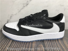 Travis Scott x Air Jordan 1 Retro Low Black White