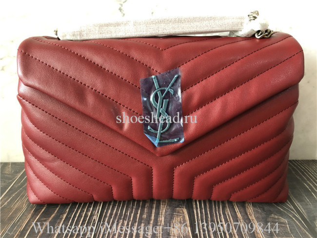 YSL Saint Laurent Monogram Wine Red Bag