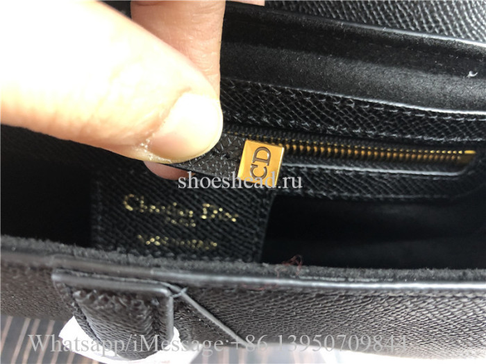 Original Dior Saddle Black Grained Calfskin Bag 25.5cm