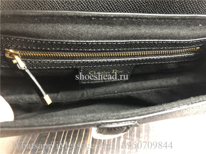 Original Dior Saddle Black Grained Calfskin Bag 25.5cm