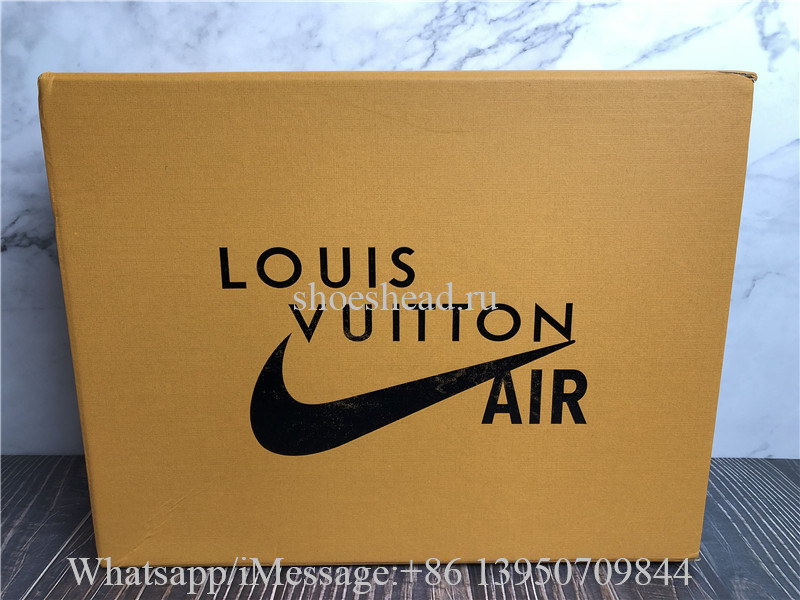 Louis Vuitton x Nike Air Force 1 Off White Black White