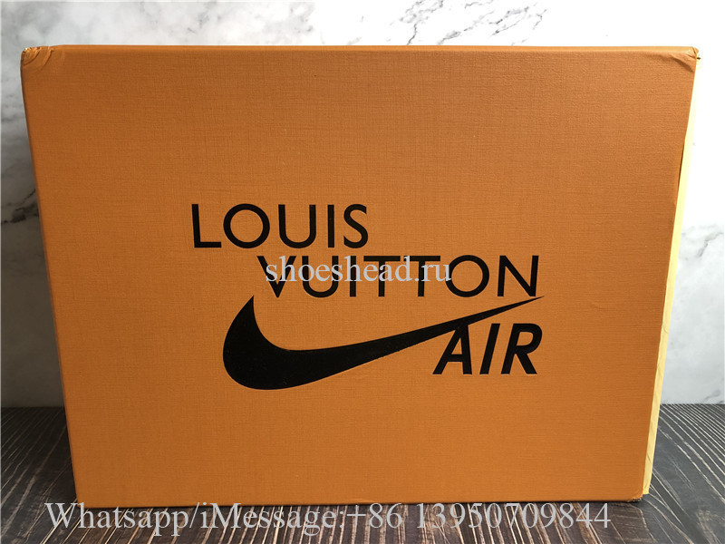 Off White x Nike Air Force 1 Louis Vuitton Orange