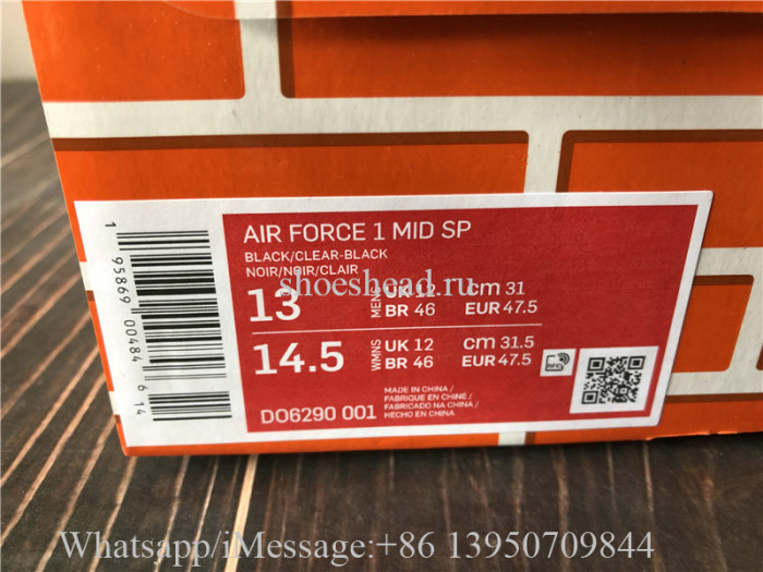 Off White x Nike Air Force 1 Mid Black