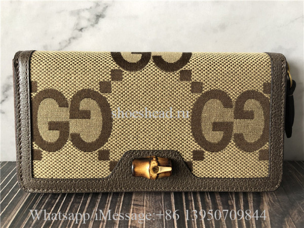 Original Gucci Natural Diana Jumbo GG Wallet