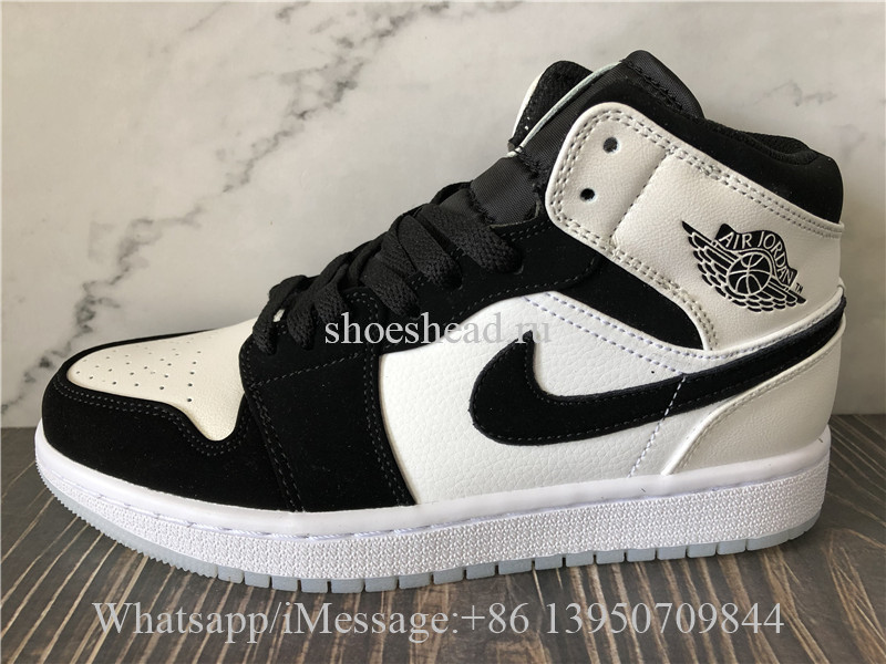 Air Jordan 1 Mid White Black Diamond DH6933-100
