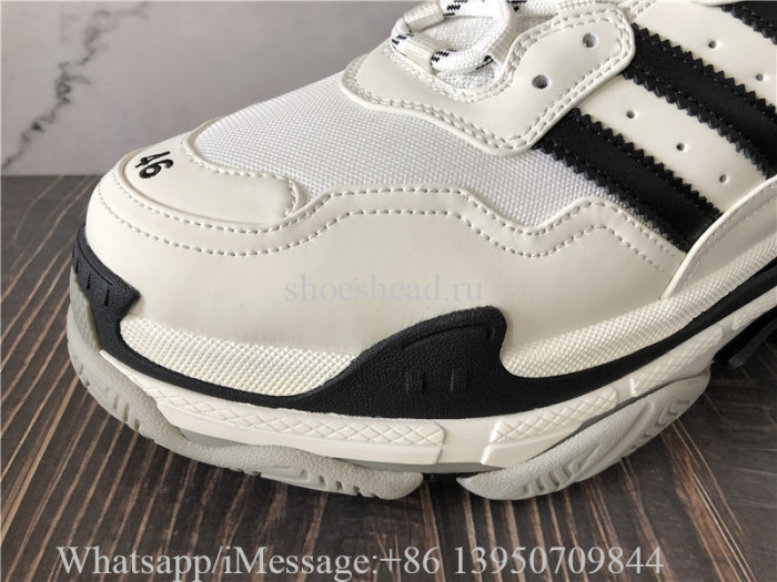 Balenciaga Triple S Adidas Trainer Black White