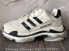 Balenciaga Triple S Adidas Trainer Black White