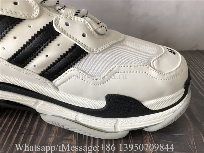 Balenciaga Triple S Adidas Trainer Black White