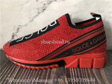 Dolce Gabbana Sorrento Termostrass Sneaker Triple Red