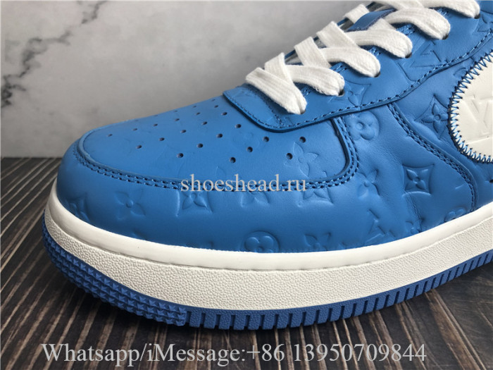 Louis Vuitton x Nike Air Force 1 Off White Blue