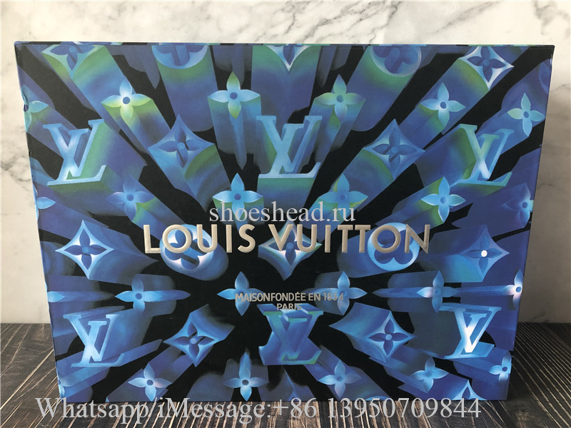 Louis Vuitton Black Denim Trainer White