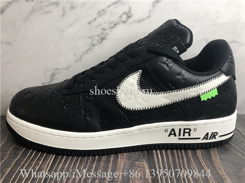 Louis Vuitton x Nike Air Force 1 Off White Black