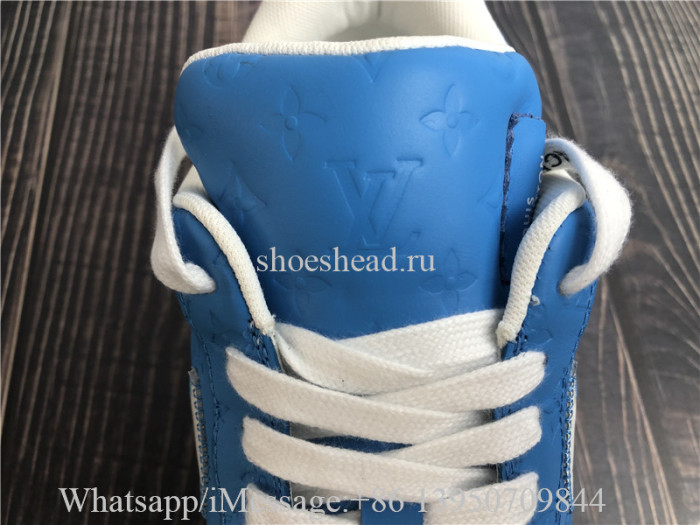 Louis Vuitton x Nike Air Force 1 Off White Blue