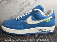 Louis Vuitton x Nike Air Force 1 Off White Blue