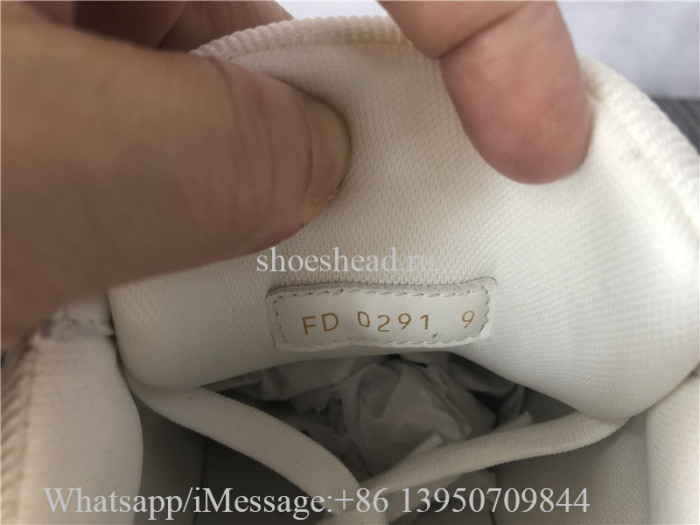 Louis Vuitton Black Denim Trainer White