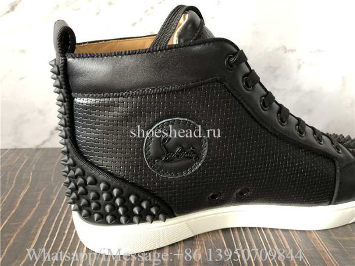 Christian Loubutin High Top Sneaker Back Studs