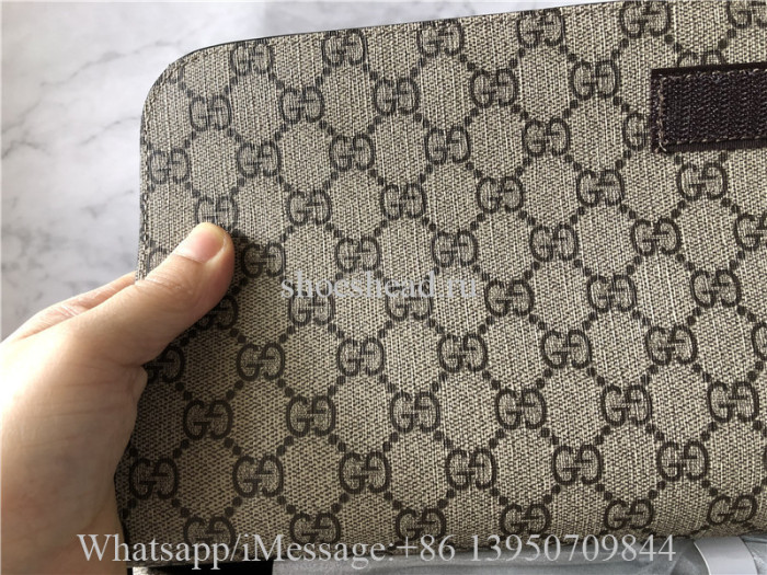 Original Gucci Gray GG Supreme Baby Diaper Bag