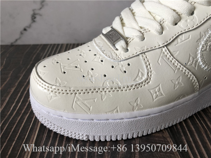Off White x Nike Air Force 1 Louis Vuitton White