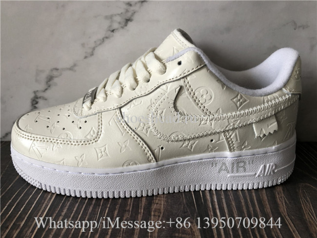Off White x Nike Air Force 1 Louis Vuitton White