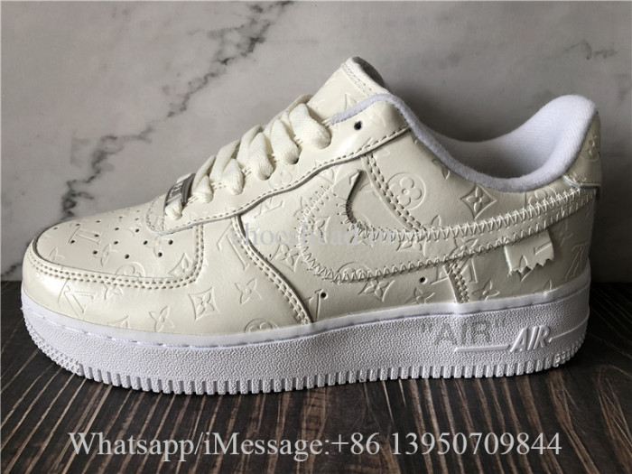 Off White x Nike Air Force 1 Louis Vuitton White