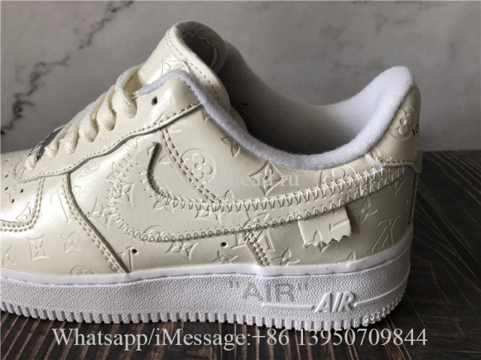 Off White x Nike Air Force 1 Louis Vuitton White