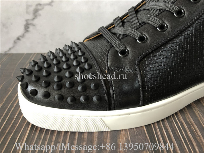 Christian Loubutin High Top Sneaker Back Studs
