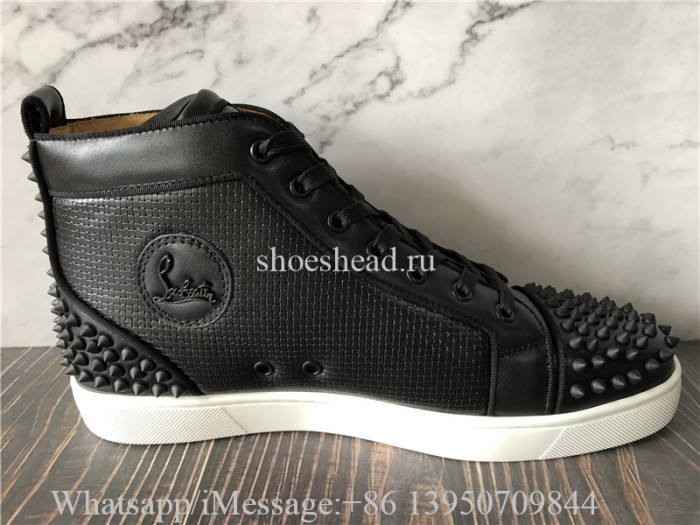 Christian Loubutin High Top Sneaker Back Studs