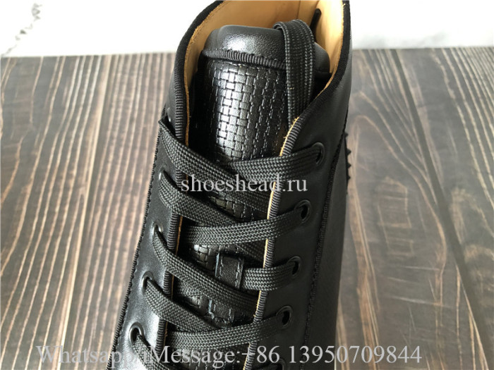 Christian Loubutin High Top Sneaker Back Studs