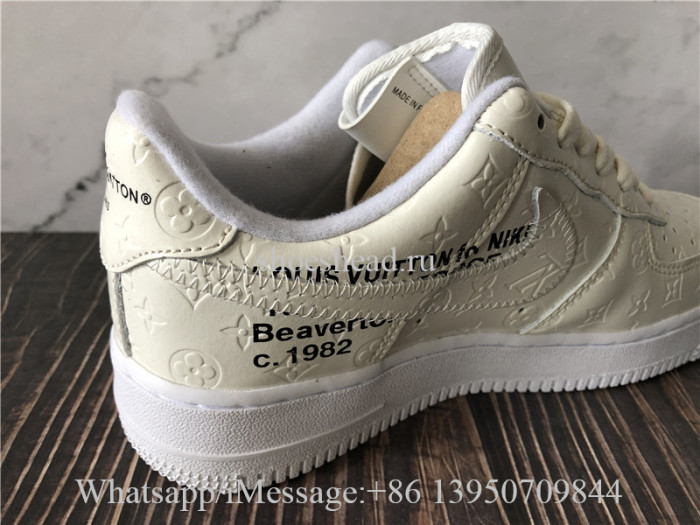Off White x Nike Air Force 1 Louis Vuitton White