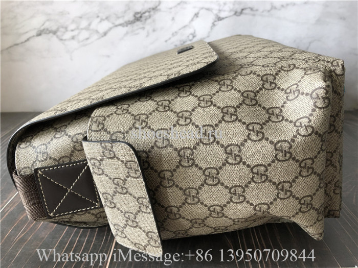 Original Gucci Gray GG Supreme Baby Diaper Bag