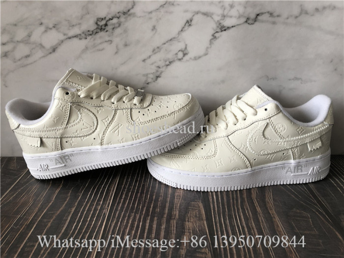 Off White x Nike Air Force 1 Louis Vuitton White