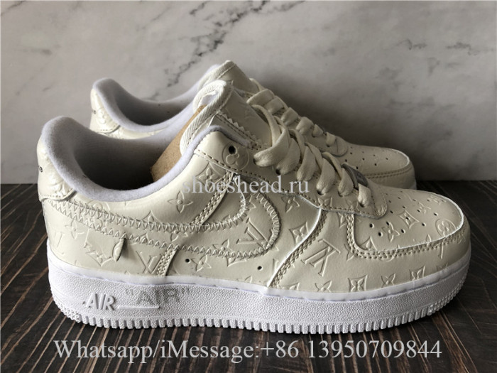 Off White x Nike Air Force 1 Louis Vuitton White
