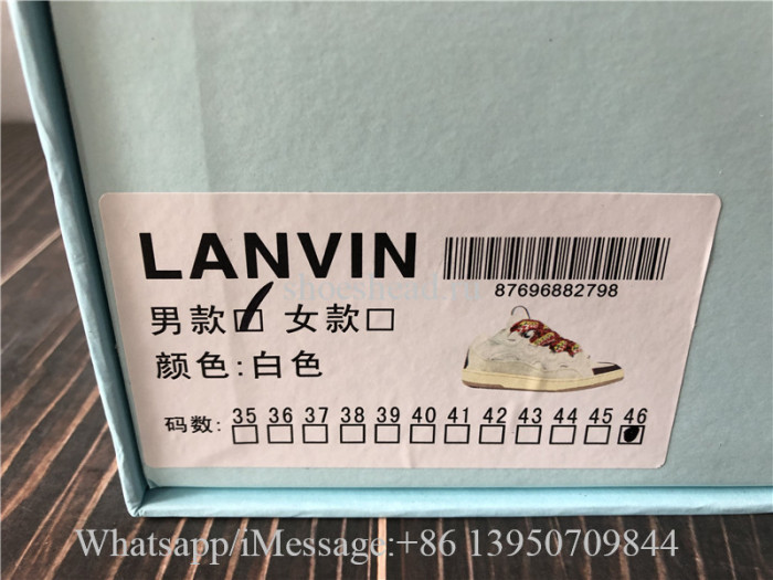 Lanvin Curb Sneaker Grey White