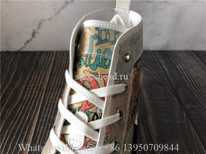 Dior B23 High Top Sneaker Yellow Oblique