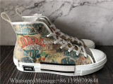 Dior B23 High Top Sneaker Yellow Oblique