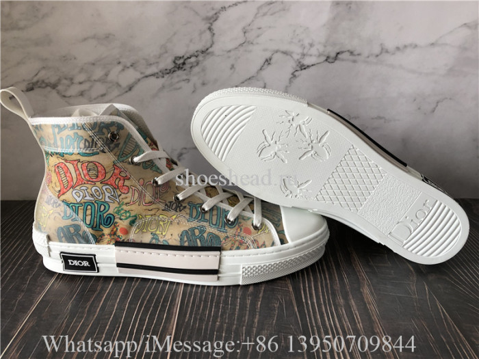 Dior B23 High Top Sneaker Yellow Oblique
