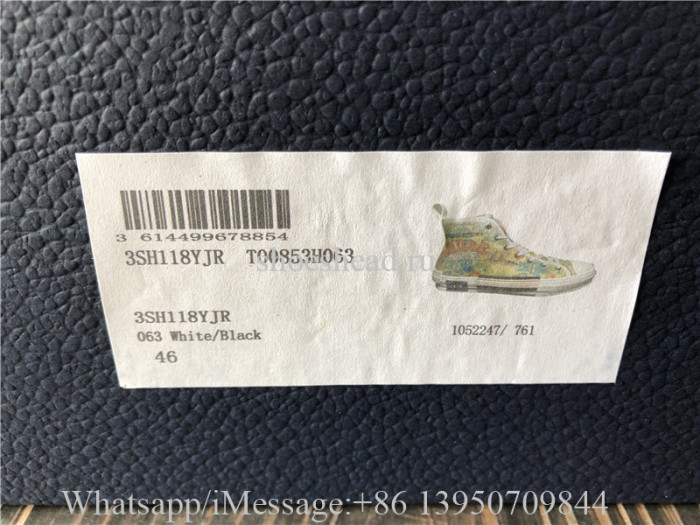 Dior B23 High Top Sneaker Yellow Oblique