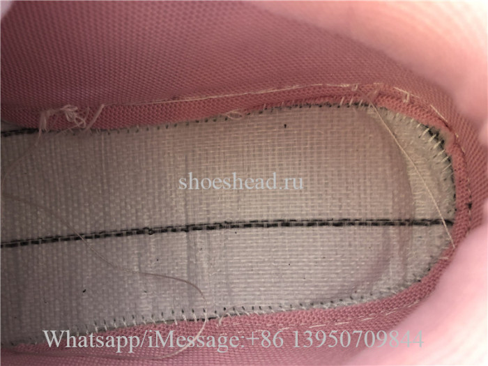 Amiri Pink And White Skeleton Low Top Sneaker